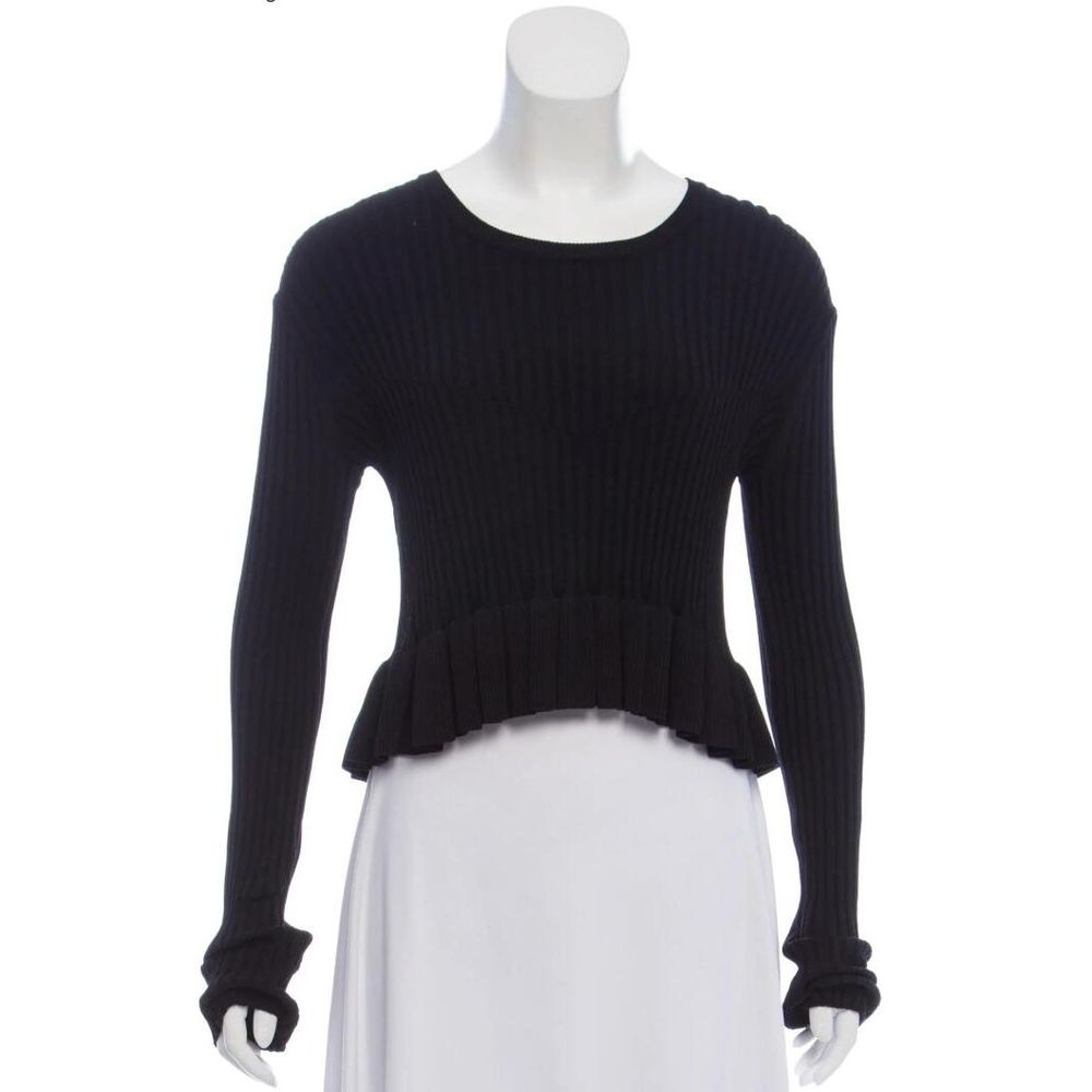 DEREK LAM 10 CROSBY Knit Scoop Neck Sweater